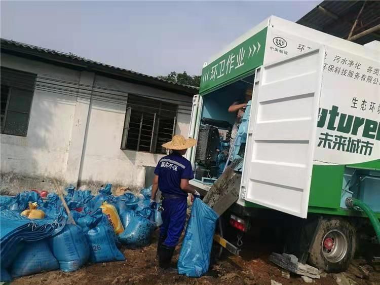 邻水工业污泥压干处理